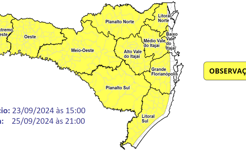  Temperaturas elevadas e baixa umidade marcam a semana em Santa Catarina