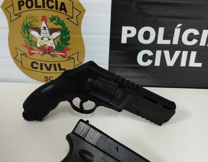  Polícia Civil apreende simulacros de armas de fogo usados em ameaças políticas