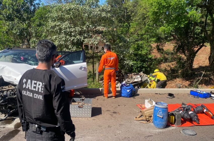  Helicóptero da Polícia Civil é acionado para resgate de vítima grave em acidente de trânsito em Chapecó