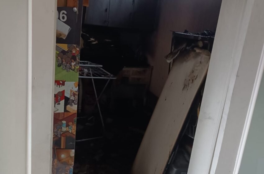  Incêndio em edificação mista é controlado pelo Corpo de Bombeiros