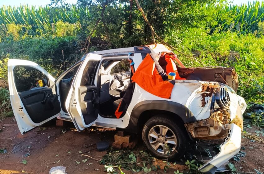  Acidente na SC-484 em Chapecó deixa condutor ferido