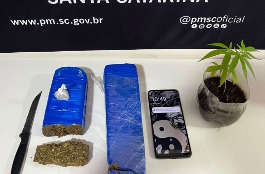  Homem preso por tráfico de drogas em Irani tem prisão convertida para preventiva pela Justiça