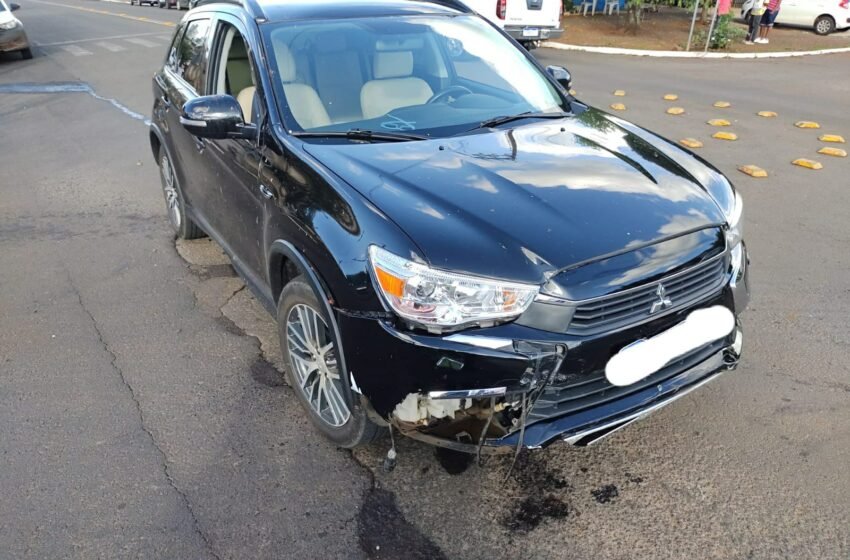  Motociclista fica ferido em colisão com carro no bairro Aparecida, em Xanxerê