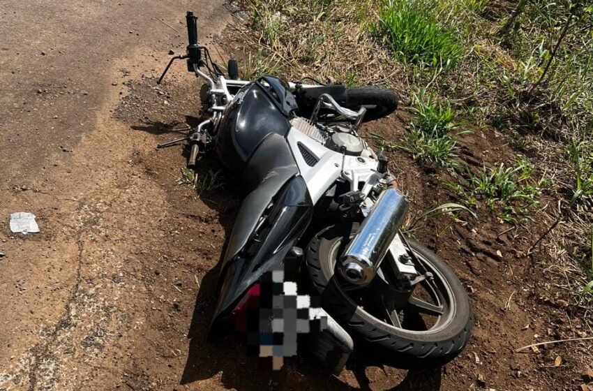  Motociclista fica ferido após acidente na SC-283, em Seara